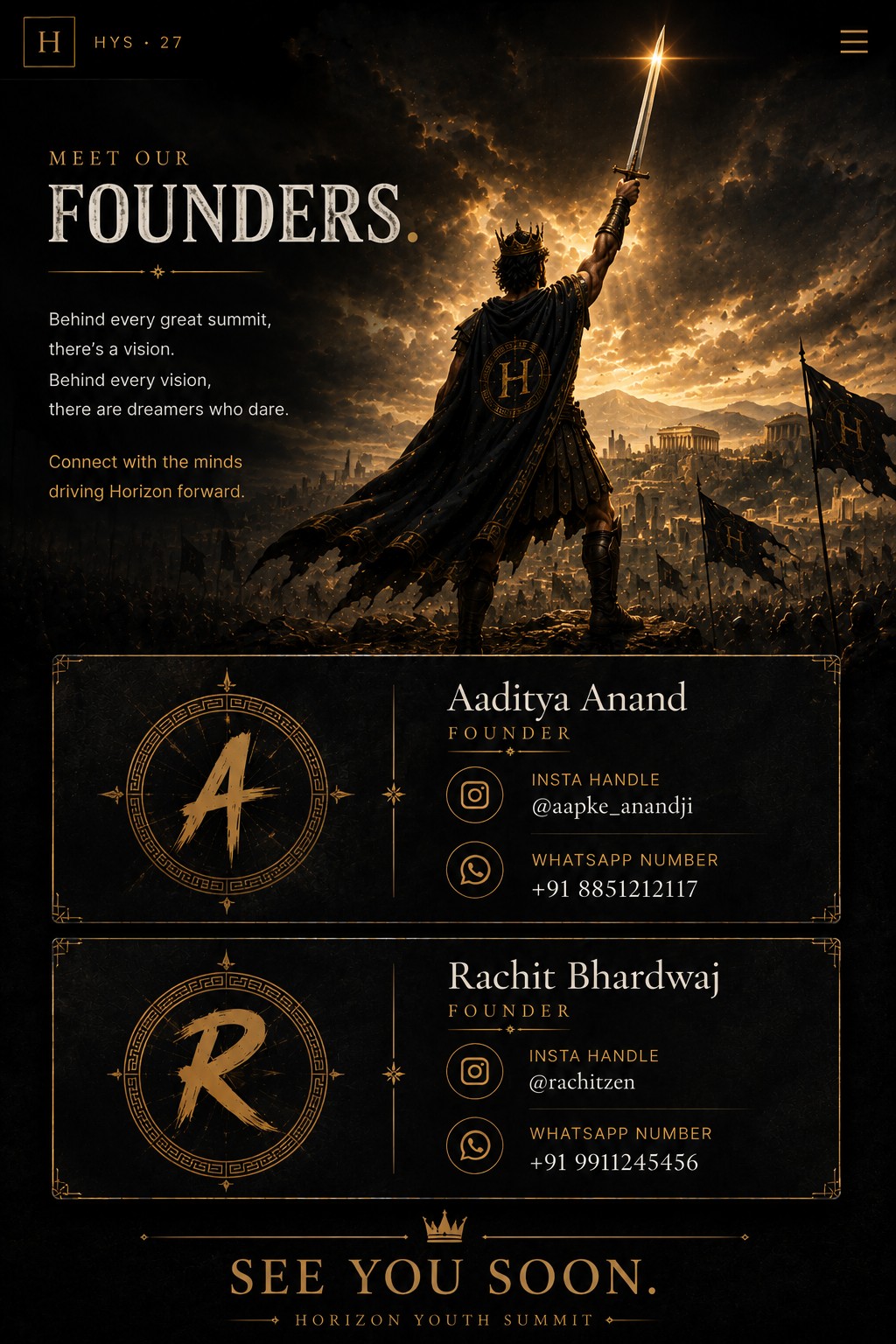 Meet Our Founders Official Poster